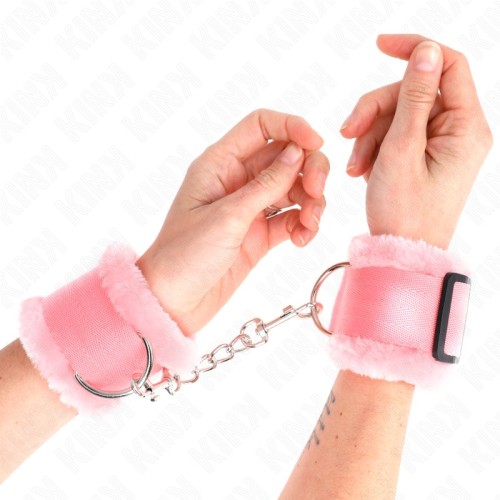Muñequeras Forradas Rosa Ajustables de Kink