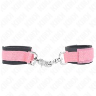 Kink - Adjustable Pink Neoprene Wrist Cuffs for BDSM