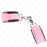 Kink - Adjustable Pink Neoprene Wrist Cuffs for BDSM