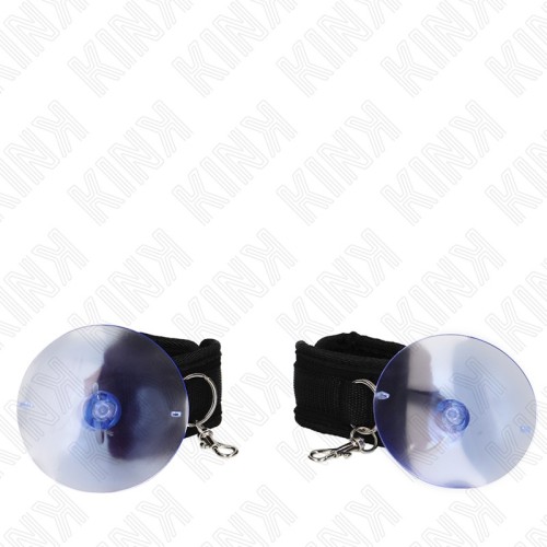 Kink Adjustable Black Wrist Cuffs with Suction Cup