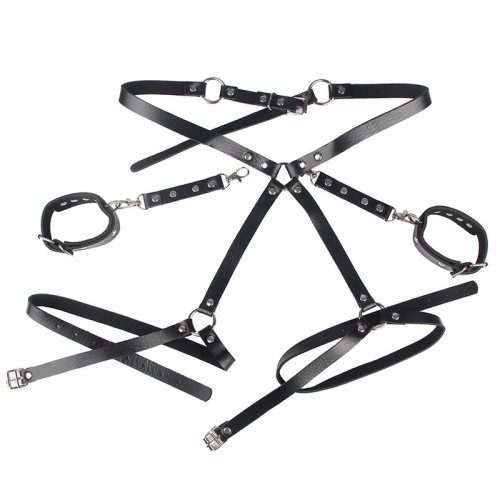 Subblime Bondage Cuffs with Belt