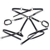 Subblime Bondage Cuffs with Belt