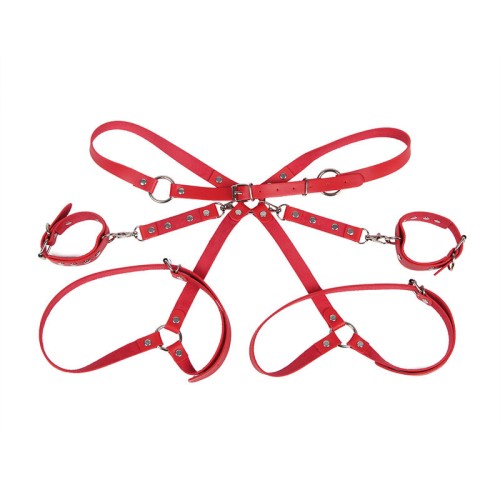 Subblime Red Bondage Handcuffs - Seductive and Comfortable