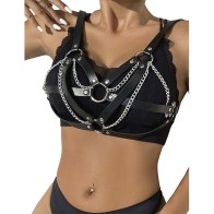 Subblime Punk Bondage Belt Black