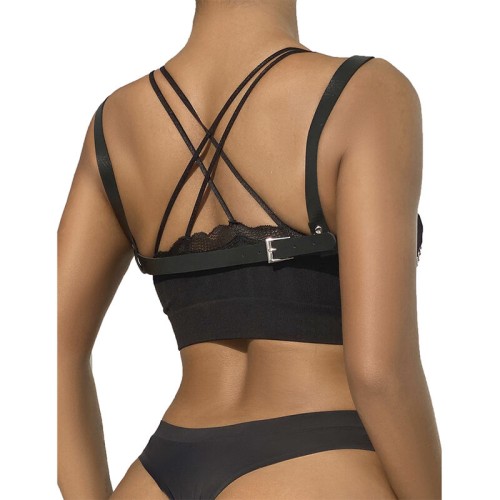 Subblime Punk Bondage Belt Black