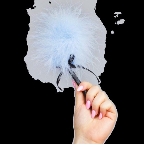 Sky Blue Marabou Feather Duster