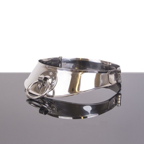 Restraining Collar with Ring for Fetish Play