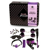 Secretplay - 8 Piece Bondage BDSM Set Purple/Black