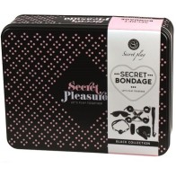 Secretplay - BDSM Bondage Set 8 Pcs Black - Complete Pleasure Kit