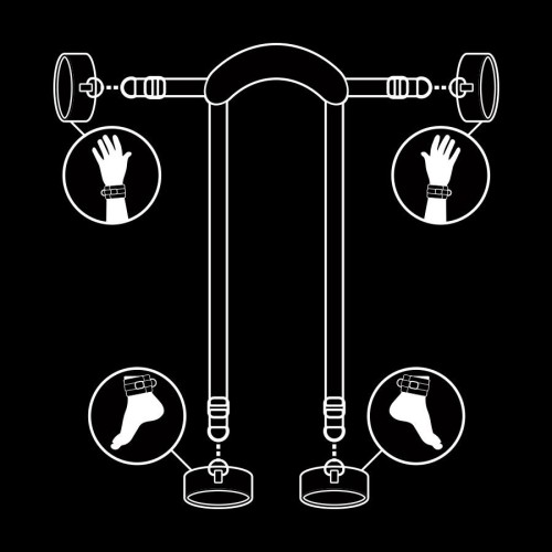 Fetish Submissive Master Position Restraint Set