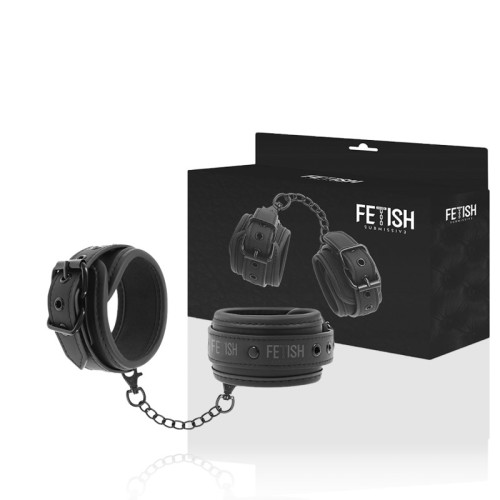 Fetish Submissive Vegan Leather Cuffs - BDSM Gear