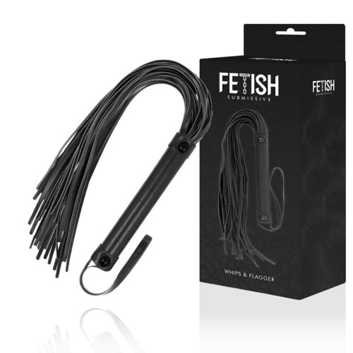 Fetish Submissive Vegan Leather Whip - BDSM Play