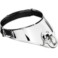 Restraining Collar with Ring and Lock 12.5 Cm