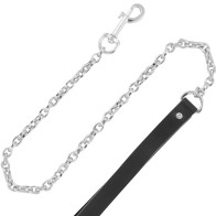 Darkness Leather Collar and Leash for BDSM Control
