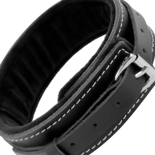 Darkness Leather Collar and Leash for BDSM Control