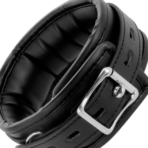 Darkness Soft Leather Collar with Chain