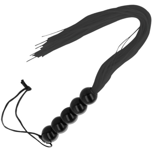 Darkness Black Bondage Fine Whip - Elegant BDSM Accessory