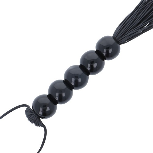 Darkness Black Bondage Fine Whip - Elegant BDSM Accessory