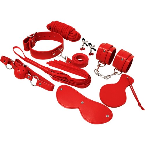 BDSM Fetish Bondage Kit Red