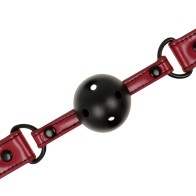 Breathable Vegan Leather Gag for Ultimate BDSM