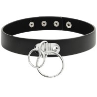 Vegan Leather Choker for Bold Looks