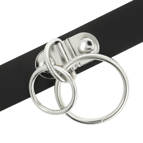 Vegan Leather Choker for Bold Looks