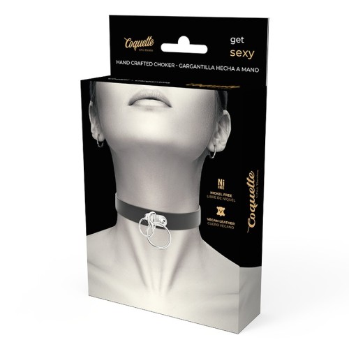Vegan Leather Choker for Bold Looks