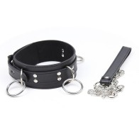 Fetish Submission Collar with Rings
