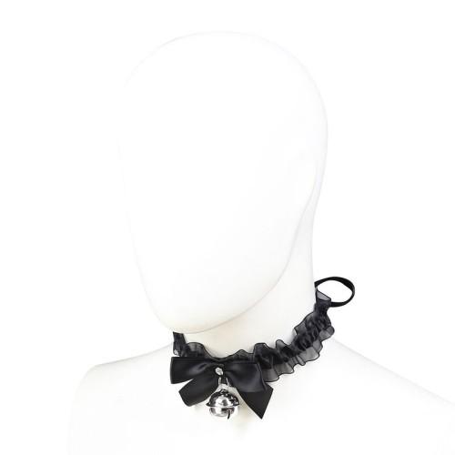 Fetish Lace Collar with Bell | Elegant Accessory
