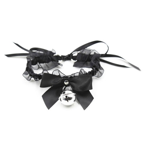 Fetish Lace Collar with Bell | Elegant Accessory