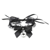 Fetish Lace Collar with Bell | Elegant Accessory