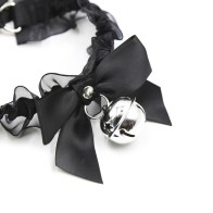 Fetish Lace Collar with Bell | Elegant Accessory