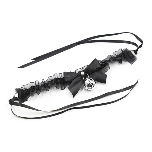 Fetish Lace Collar with Bell | Elegant Accessory