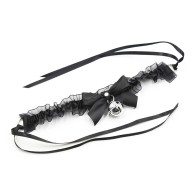 Fetish Lace Collar with Bell | Elegant Accessory