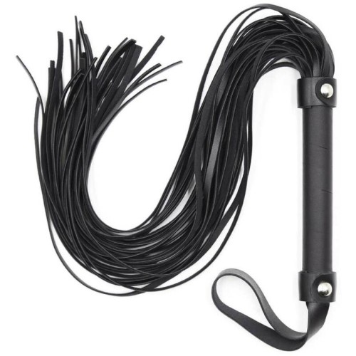 Whip with Silver Studs - Luxury BDSM Accessory