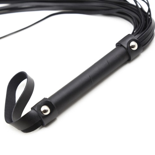 Whip with Silver Studs - Luxury BDSM Accessory
