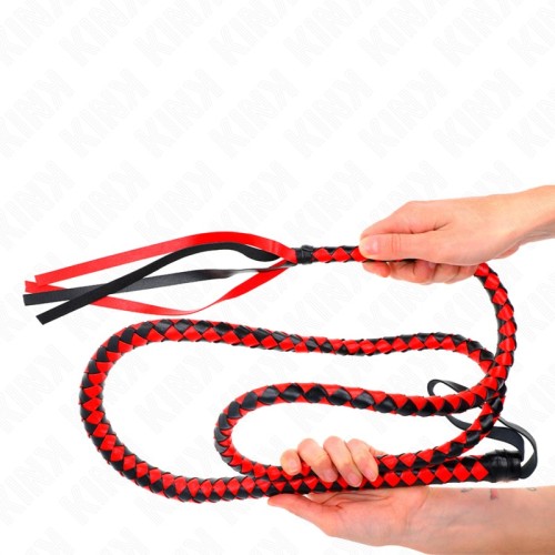 Kink - Látigo De Serpiente Largo Rojo 210 Cm - Placer Extremo