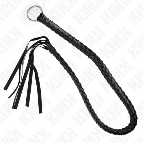 Kink Snake Whip with Hand Ring Black 65 cm - Explore Your Desires