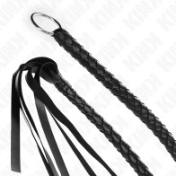 Kink Snake Whip with Hand Ring Black 65 cm - Explore Your Desires