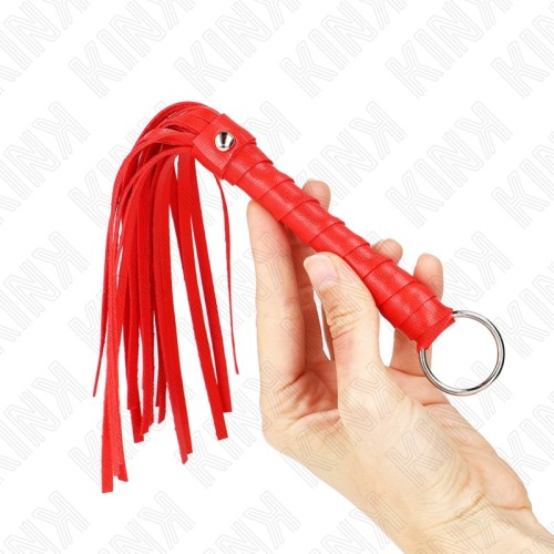 Kink Red Mini Whip 28 cm for BDSM Play