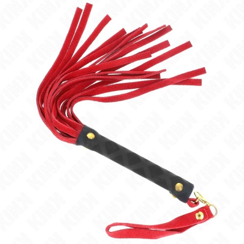 Kink Mini Suede Whip Red | BDSM Play
