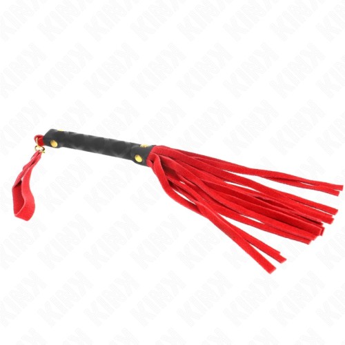 Kink Mini Suede Whip Red | BDSM Play