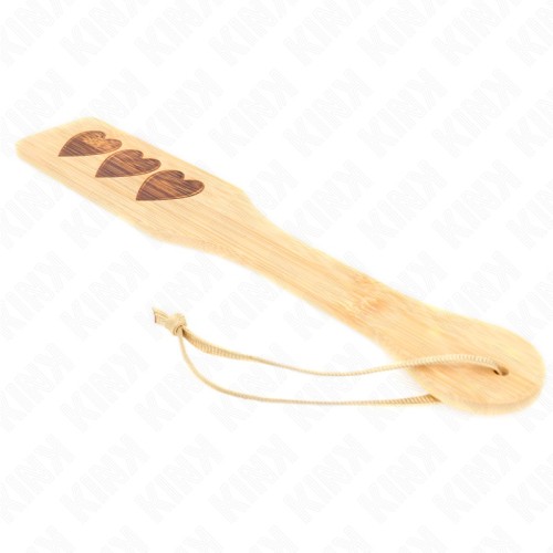 Kink Heart Design Bamboo Paddle