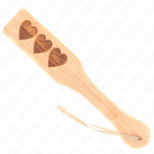 Kink Heart Design Bamboo Paddle