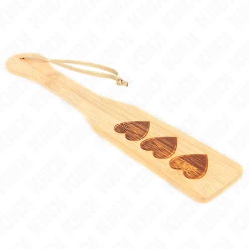 Kink Heart Design Bamboo Paddle