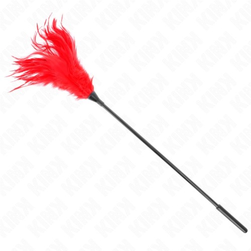 Kink Multiple Feather Tickle Red 45 cm for Sensory Play
