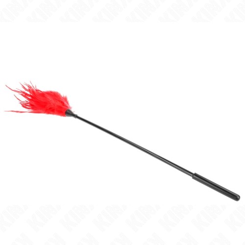Kink Multiple Feather Tickle Red 45 cm for Sensory Play