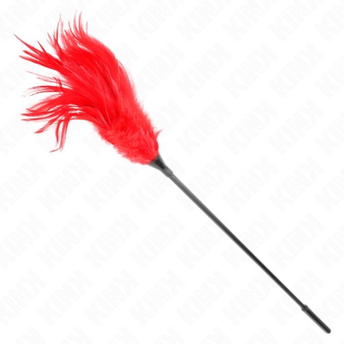 Kink Multiple Feather Tickle Red 45 cm for Sensory Play