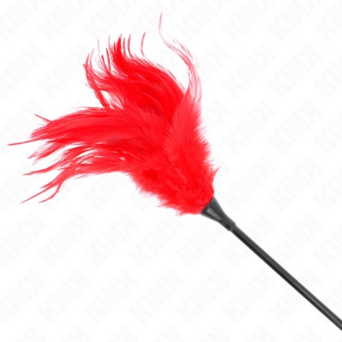 Kink Multiple Feather Tickle Red 45 cm for Sensory Play