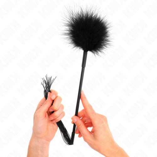Kink Silicone Feather Whip for Tickle Play